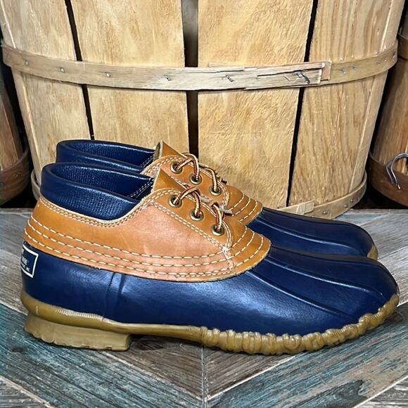 L.L. Bean Gumshoes 3-Eye Waterproof Vintage Mid Ankle Bean Boots Womens Size 7 - Picture 1 of 11